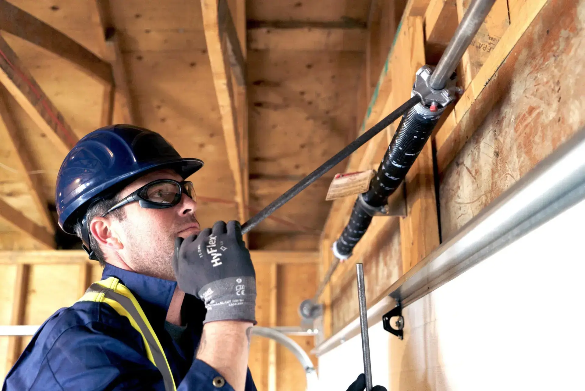 How To Check & Adjust Garage Door Springs & Cables Safely