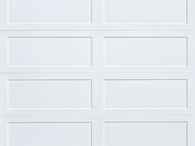 long recessed panel garage door 1
