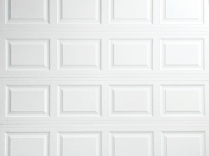 traditional raised panel garage door tag 1